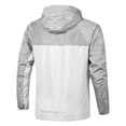 thumbnail image 3 of Cameland Mens Thin Lightweight Jackets Spring Fall Windproof Waterproof Coat Drawstring Hooded Bomber Jacket Outerwear, 3 of 8