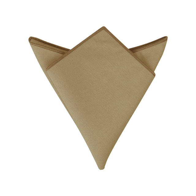 INSPIRE CHIC Men's Cotton Handkerchiefs Solid Color Pocket Square for Men Coffee One Size