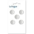 thumbnail image 1 of LA VOGUE Shank Button - White, 12 mm (0.47 in), 1 of 2