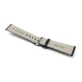 thumbnail image 4 of Extra Long (XL), 20mm Leather Watch Band Strap, Mat, Tone-on-Tone Stitching, Stainless Steel Buckle, 4 of 7