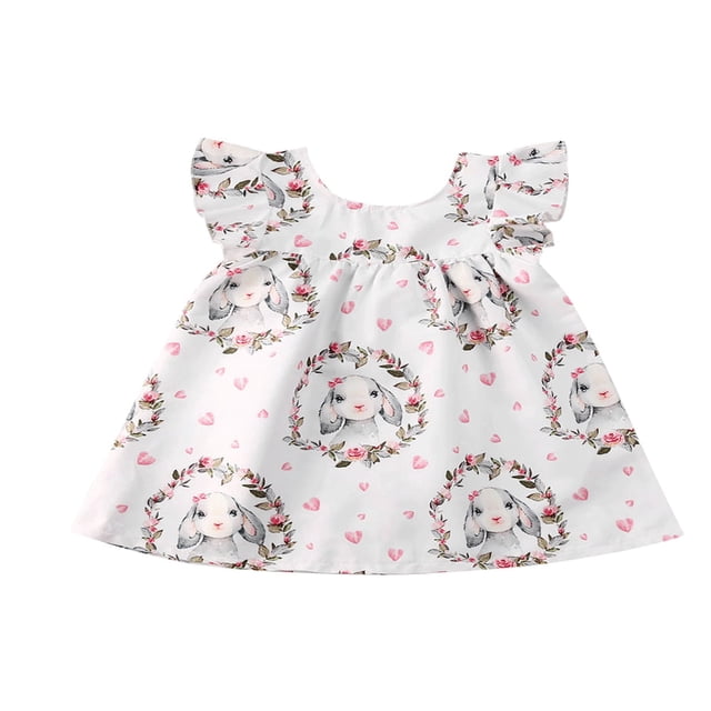 Robe de Pâques pour Bébé Enfant, Robes de Fête de Princesse pour Tout-Petites Filles, Vêtements