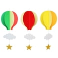 thumbnail image 4 of pitrice Hot air balloon paper string flower flag+55cm 21 inch, 4 of 9