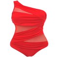 thumbnail image 1 of Monokini pour Femmes à une Épaule, Grande Taille, 1 of 4