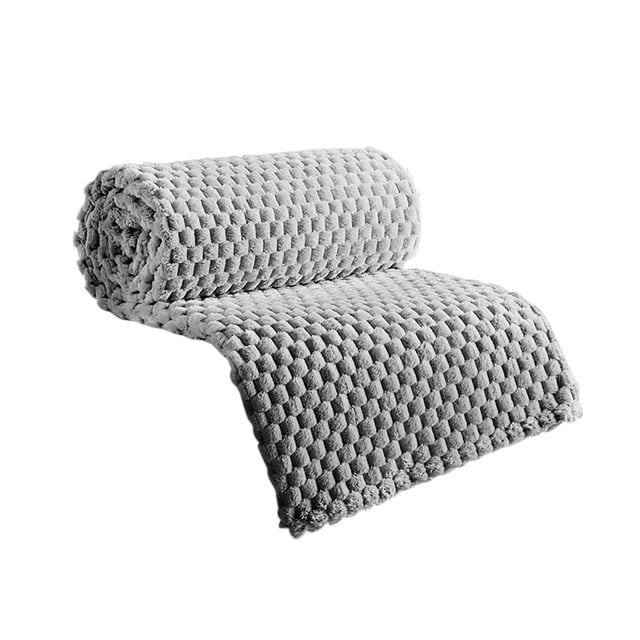 Birdeem Flannel Blanket Solid Color Multifunctional Cover Blanket