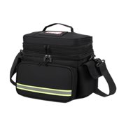 Bunblic Empty First Aid Bag Emergency Kits Organizer Adjustable Strap Medical Storage Bag Emergency Supplies Pouch for Car Hiking Gym Double Layer