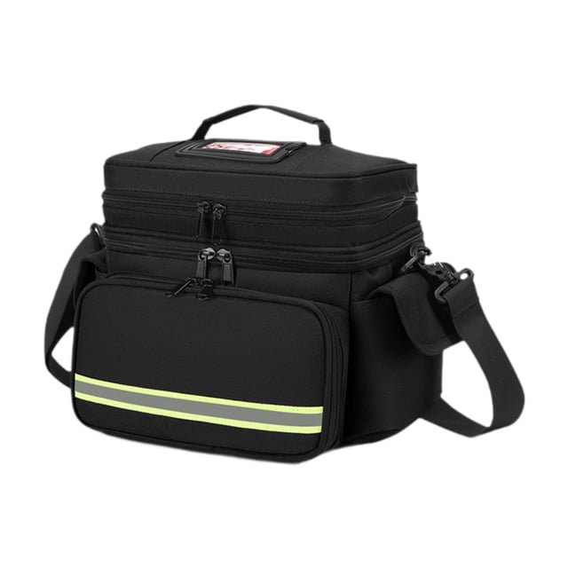 Milaget Empty First Aid Bag Multifunctional Medical Storage Bag for Home Camping Gym Double Layer