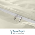 thumbnail image 4 of 500 TC 100% Egyptian Cotton Duvet Cover Zipper Closur Ultra Soft Durable and Fade Resistant Solid Pattern, 4 of 7