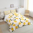 thumbnail image 3 of YST Cartoon Lemon Bedding Set For Adult Teens,Summer Tropical Fruit Down Comfortert,Hawaii Rustic Food Comforter Set,Yellow Botanical Pattern Duvet Set For All Season,Lightweight Full Size, 3 of 5