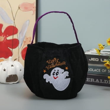 Huayishang Food Storage Halloween Candy Bags Pumpkin Buckets Halloween Trick Or Bags For Kids Custom Name Halloween Bags