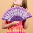 thumbnail image 3 of Paper Fans Set - LED Handheld Fan for Parties Large Functional Fan for Dancing Glowing Performance for Weddings and Home Decorations, 3 of 4
