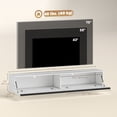 thumbnail image 3 of HOMCOM Wall Mounted TV Stand with Storage, Floating Media Console, White, 3 of 10