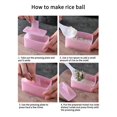 thumbnail image 2 of fastboy 1/2/3/5 Sushi Making Mould Portable with Small Rice Spoon Waterproof Food Press Tool Sushi Maker Mold Kitchen Accessory As Shown 1 Pc, 2 of 6