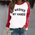 thumbnail image 1 of Nouveaux Hauts pour Femmes 2023 Grande Taille Mode Femme Manches Longues Col Rond Blouse Imprimée Automne Pull Décontracté Hauts Manches Longues pour Femmes, 1 of 5