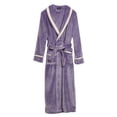 thumbnail image 3 of Hot ! TIMIFIS Mens Womens Robe Soft Plush Fleece Hooded Bathrobe, Full Length Long Warm Lounge Robe Spa Bath Robe with Hood pring/Summer, 3 of 6