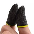 thumbnail image 1 of 2 Pcs Gants d'Écran de Jeu en Nylon Tricoté Gants de Jeu Résistants à la Transpiration Gants Élastiques Résistants à la Transpiration pour Manette de Jeu, Rouge, 1 of 9