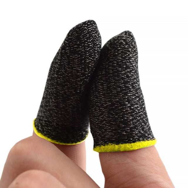 2 Pcs Gants d'Écran de Jeu en Nylon Tricoté Gants de Jeu Résistants à la Transpiration Gants Élastiques Résistants à la Transpiration pour Manette de Jeu, Rouge