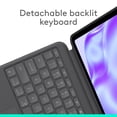 thumbnail image 3 of Logitech Combo Touch iPad Pro 13-inch (M4 & M5)(2024 & 2025) Keyboard Case - Detachable backlit keyboard with kickstand, comfortable typing, multi-use mode - Graphite, 3 of 8