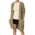 thumbnail image 1 of TheMogan Women's PLUS Loose Fit Popcorn Knit Long Sleeve Pocket Open Sweater Cardigan, 1 of 6