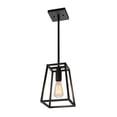 thumbnail image 1 of Artika Carter Modern Mid-Century Pendant Light Fixture, Matte Black, 1 of 5