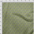 thumbnail image 4 of oneOone Velvet Olive Green Fabric Floral Sewing Material Print Fabric By The Yard 58 Inch Wide, 4 of 5