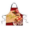 thumbnail image 2 of GUOOL Cotton Kitchen Cooking Apron for Women/Men Professional Christmas Theme Chef Apron for Cooking, Baking, Also Perfect Gift - Gift 1, 2 of 6