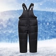 thumbnail image 4 of LSLJS Boys Girls Fashion Solid Color Down Jackets Keep Thickening Warm Outdoor Coat Jumpsuit Set, 4 of 9