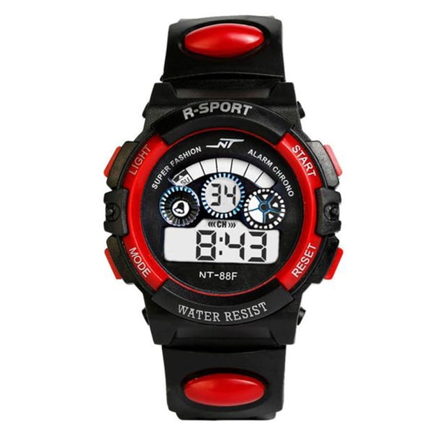 EGNMCR Mens Boy's Digital LED Quartz Alarm Date Sports Wrist Watch the watch