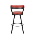 thumbnail image 3 of Topline Home Furnishings tabouret à hauteur de comptoir pivotant, 3 of 5