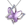 thumbnail image 1 of Jusqu'à 65 % de Rabais SMihono Colliers pour Femmes Dames Collier Papillon en Cristal Collier Pendentif Multicolore Mode, 1 of 2