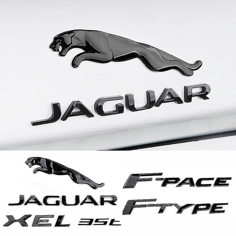 Auto Logo Sticker For Jaguar F-pace F-type Xf Xe Xjl Xe Xf Xjl E-pace 3.0 5.0 V6 V8 Auto Trunk Badge Lettters Emblem Car Styling