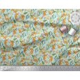 thumbnail image 3 of Soimoi Rayon Fabric Cactus,Leaves & Tropical Flower Floral Print Sewing Fabric Yard 56 Inch Wide, 3 of 3