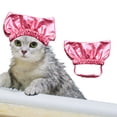 thumbnail image 1 of Pet Hats for Adjustable Shower Cap Strap with Fixed Ear Openings - Convenient Bath Accessory for Dogs Cats and, 1 of 4
