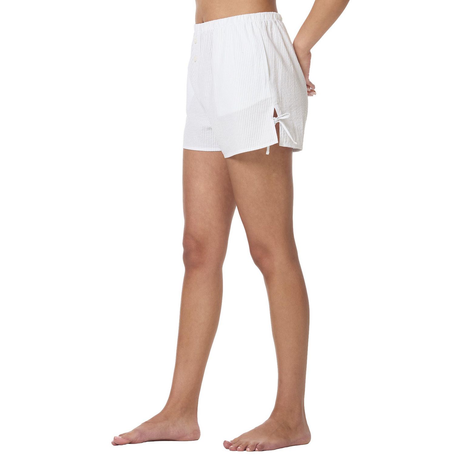 Secret Sleep Seersucker Short with ties-Online Exclusive