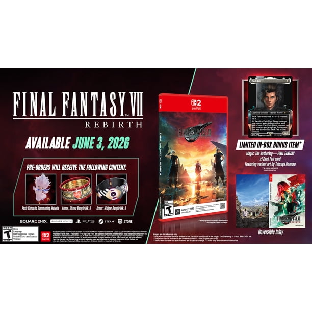FINAL FANTASY VII REBIRTH – Nintendo Switch 2 (+ Exclusive Magic