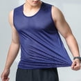thumbnail image 4 of Timegard Tank Tops Men Plus Size Breathable Workout Running Tee Shirts Round Neck Sleeveless Loose Top, 4 of 5