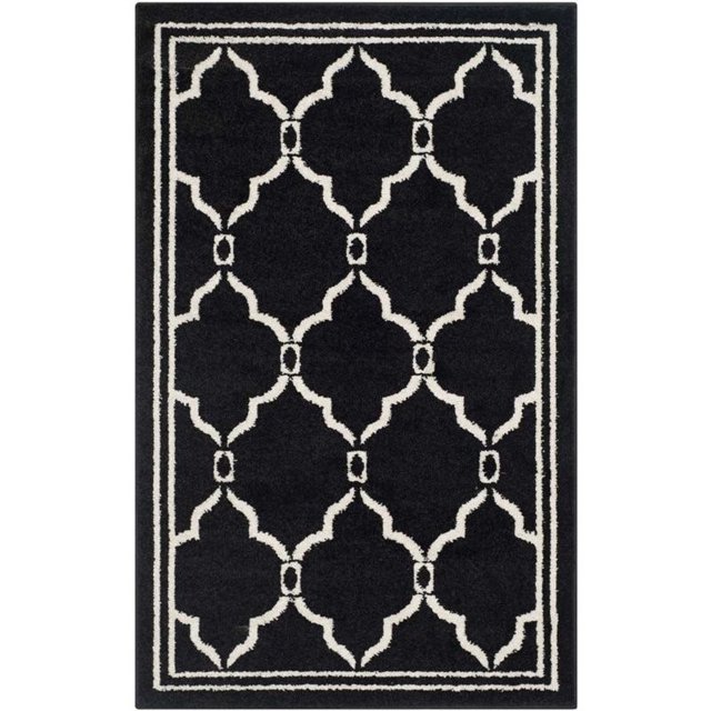 Safavieh Amherst Anthracite Indoor Outdoor Rug - Runner 2'6" x 4'