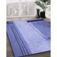 thumbnail image 3 of Ahgly Company Tapis d'Intérieur Lavable en Machine Rectangle Transitionnel Jeans Bleu, 2 Pieds x 3 Pieds, 3 of 7