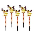 thumbnail image 2 of 5-Pack Solar Powered Christmas Lights LED Waterproof Outdoor Holiday Decorations | Warm White Reindeer Santa Snowflake Tree Shapes | Easy Install Patio Garden Yard Lighting, 2 of 7