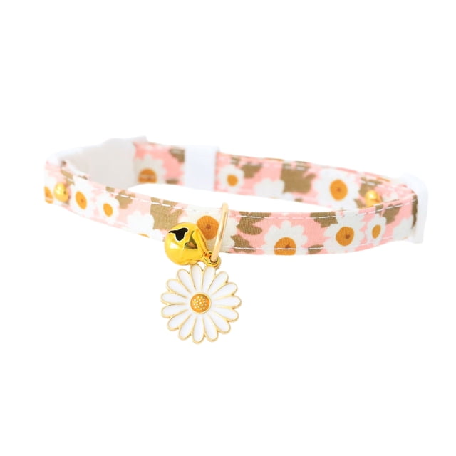 Collier pour Chat Détachable avec Pendentif pour Félin Femelle et Mâle Confortable Ajustable Durable