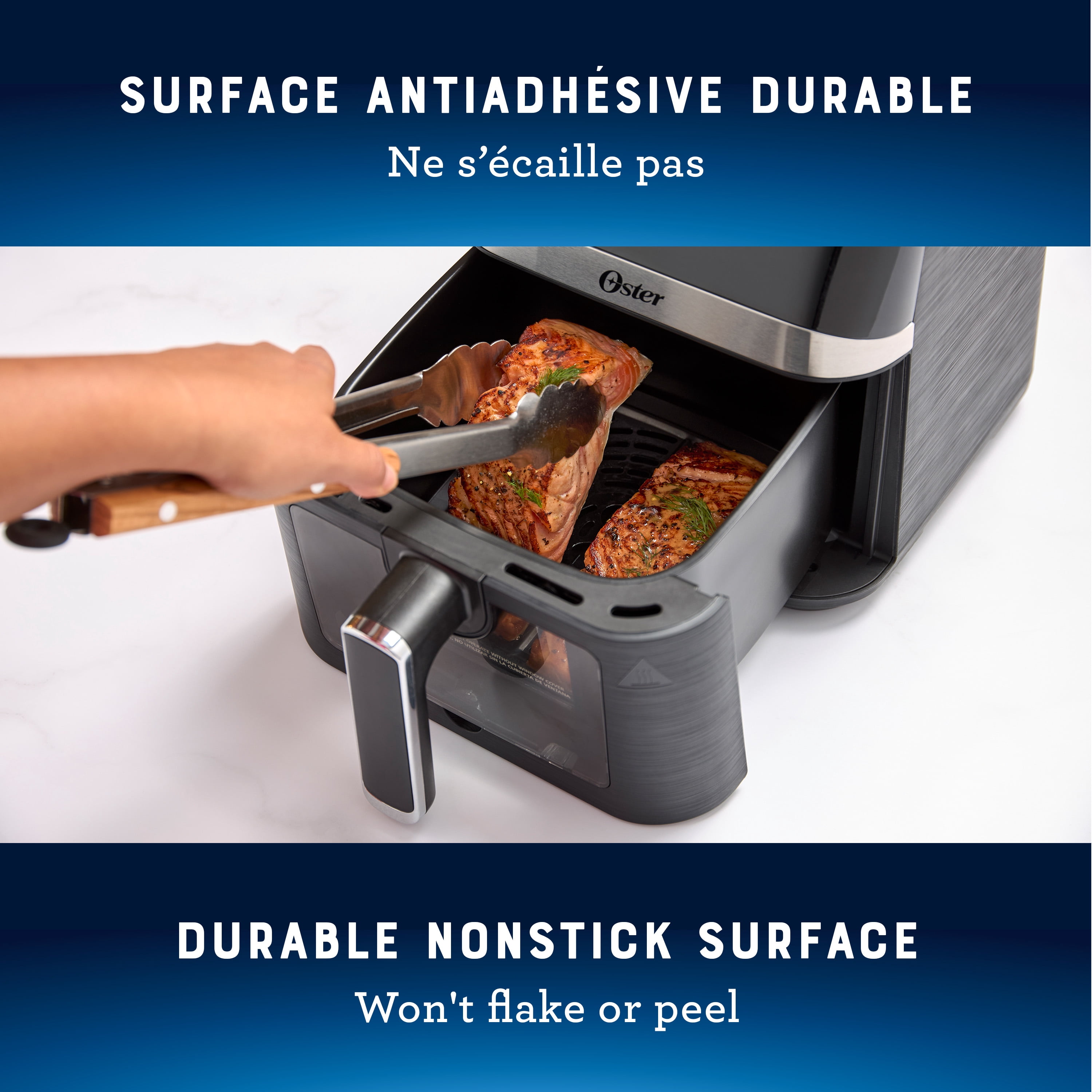 Oster Air Fryer, 4 Quart Digital Air Fryer, Medium Air Fryer with Window