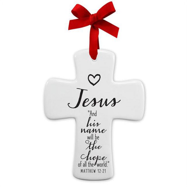 LCP 83291 4.5 in. Jesus Cross Christmas Ornament