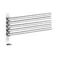 thumbnail image 1 of Swivel Out Towel Racks with Hooks 5-Bars Foldable Arms Bath Towel Hanger Wall Mount Towel, 1 of 8