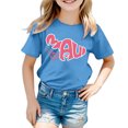 thumbnail image 1 of TZEWGL Tees For Child Round Neck Loose Short Sleeve Graphic Print Blouse For Newborns size 3-4T, 1 of 3