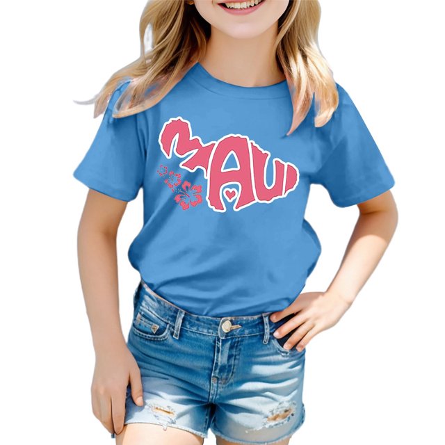 TZEWGL Tees For Child Round Neck Loose Short Sleeve Graphic Print Blouse For Newborns size 3-4T