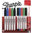 thumbnail image 1 of Sharpie Permanent Markers, Fine and Ultra-Fine Points, Assorted, 10 Count, 1 of 10
