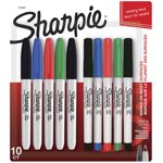 Sharpie Permanent Markers, Fine and Ultra-Fine Points, Assorted, 10 Count