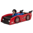 thumbnail image 4 of Delta Children Grand Prix Race Car Toddler & Twin Bed - RED, 4 of 5