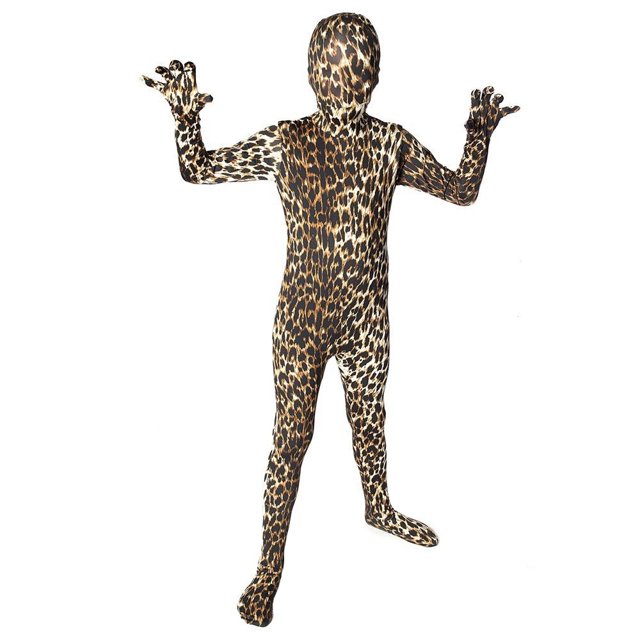 AltSkin Combinaison Intégrale en Spandex/Lycra (Enfants P, Leopard)