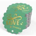 thumbnail image 4 of Inkdotpot Let Love Sparkle Wedding Bottle Tag Real Gold Foil Favor Hang Tags 100 Pack, 4 of 6