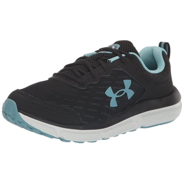 Under Armour Women's Charged Assert 10 Running Shoe, (003) Black/Still Water/Halo Gray, 7.5